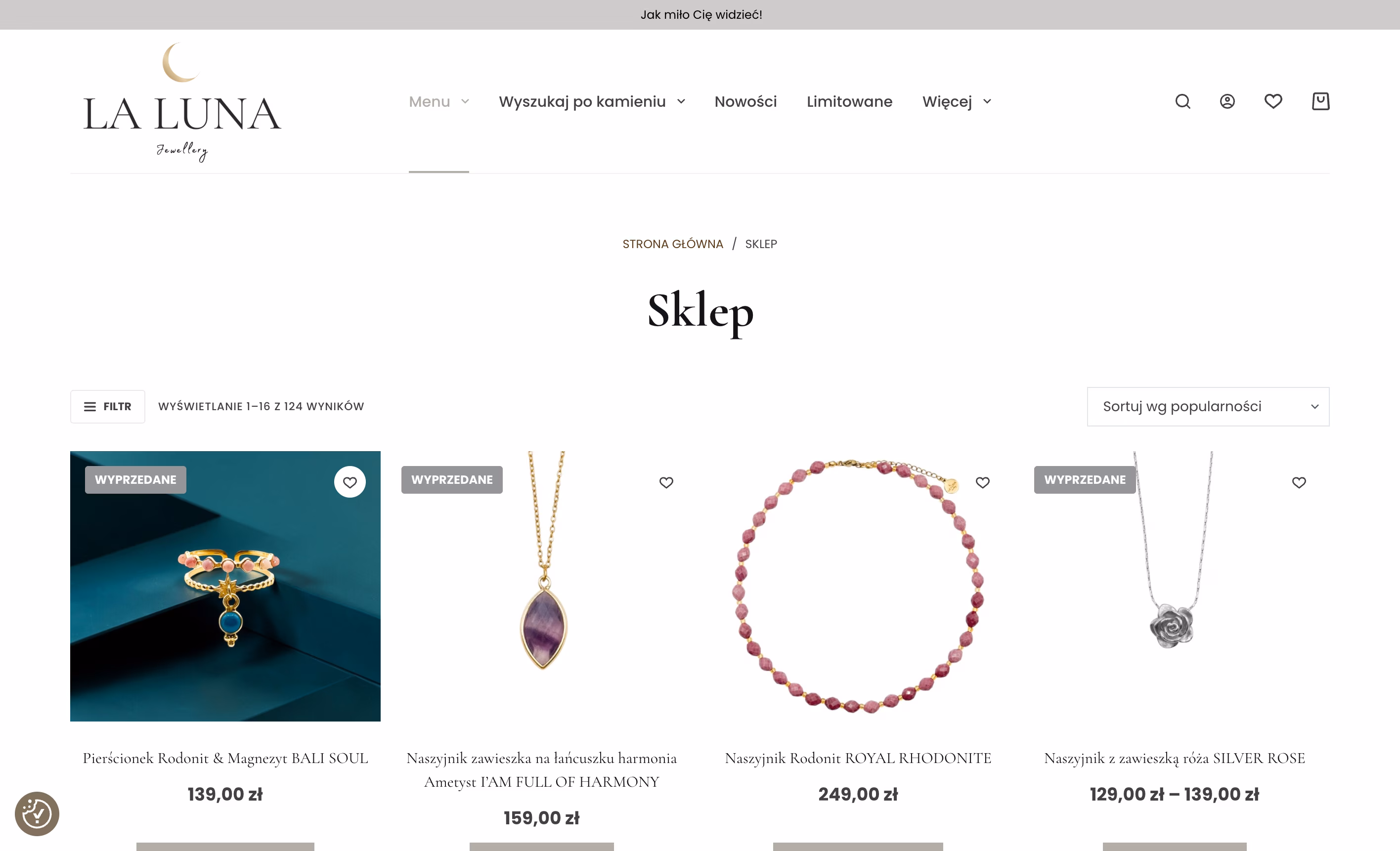 La Luna Jewellery - strona główna